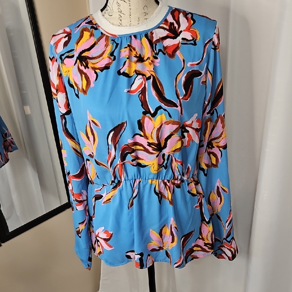Halogen Multicolor Floral Blouse